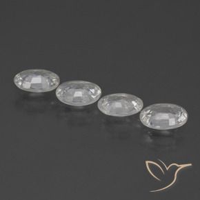 Pedras preciosas de Zircão Branco natural de 3.92 ct, oval, VS