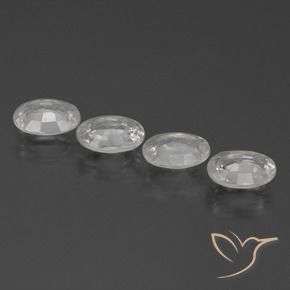 Pedras preciosas de Zircão Branco natural de 3.89 ct, oval, VVS-VS