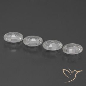 Pedras preciosas de Zircão Branco natural de 3.88 ct, oval, VS