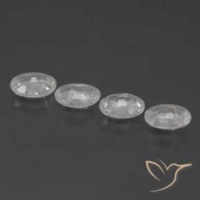 Pedras preciosas de Zircão Branco natural de 3.94 ct, oval, VS