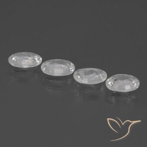 Pedras preciosas de Zircão Branco natural de 4.13 ct, oval, VVS-VS