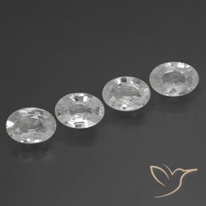 Pedras preciosas de Zircão Branco natural de 3.82 ct, oval, VS