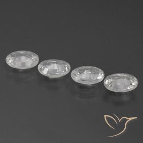 Pedras preciosas de Zircão Branco natural de 3.82 ct, oval, VS