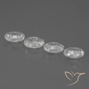 Pedras preciosas de Zircão Branco natural de 4.16 ct, oval, VS