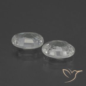 Pedras preciosas de Zircão Branco natural de 2.32 ct, oval, VVS