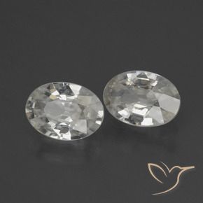 Pedras preciosas de Zircão Branco natural de 2.24 ct, oval, VS