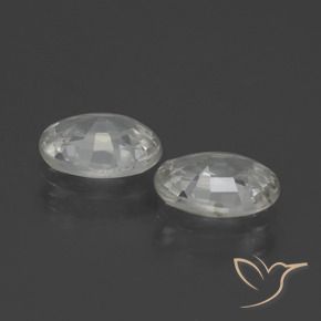 Pedras preciosas de Zircão Branco natural de 2.24 ct, oval, VS