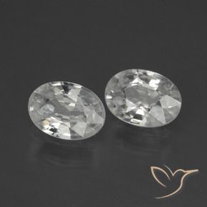 Pedras preciosas de Zircão Branco natural de 2.06 ct, oval, VS