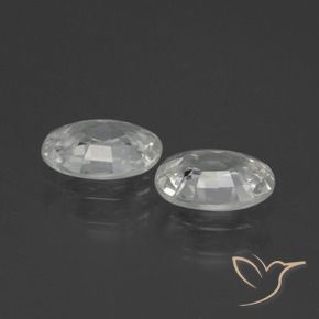 Pedras preciosas de Zircão Branco natural de 2.06 ct, oval, VS