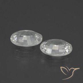 Pedras preciosas de Zircão Branco natural de 2.26 ct, oval, VVS