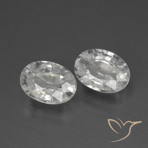 Pedras preciosas de Zircão Branco natural de 2.46 ct, oval, VVS-VS