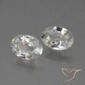 Pedras preciosas de Zircão branco quente natural de 2.35 ct, oval, VS