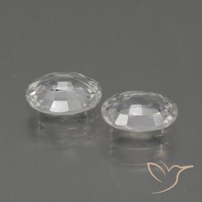 Pedras preciosas de Zircão Branco natural de 2.40 ct, oval, VS