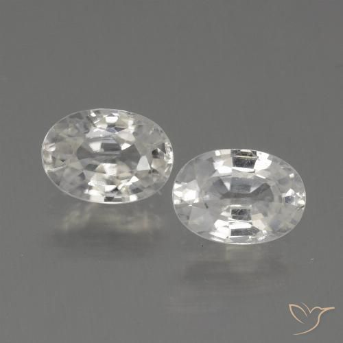 2.42ctw Natural branco quente Zircão, oval, VS