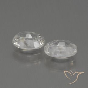 Pedras preciosas de Zircão branco quente natural de 2.42 ct, oval, VS