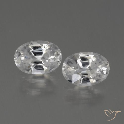 2.47ctw Natural branco quente Zircão, oval, VVS