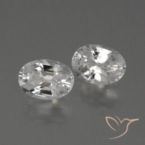 Pedras preciosas de Zircão branco quente natural de 2.47 ct, oval, VVS