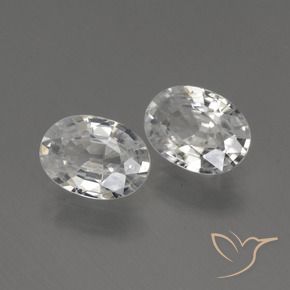 Pedras preciosas de Zircão Branco natural de 2.25 ct, oval, VS