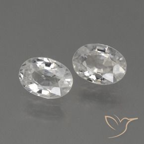 Pedras preciosas de Zircão Branco natural de 2.17 ct, oval, VS