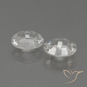 Pedras preciosas de Zircão Branco natural de 2.17 ct, oval, VS