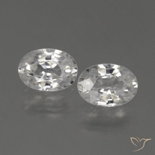 2.30ctw Natural branco quente Zircão, oval, VVS