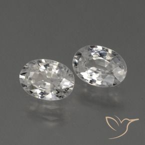 Pedras preciosas de Zircão branco quente natural de 2.30 ct, oval, VVS