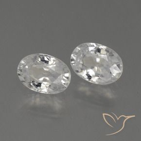 Pedras preciosas de Zircão branco quente natural de 2.56 ct, oval, VS
