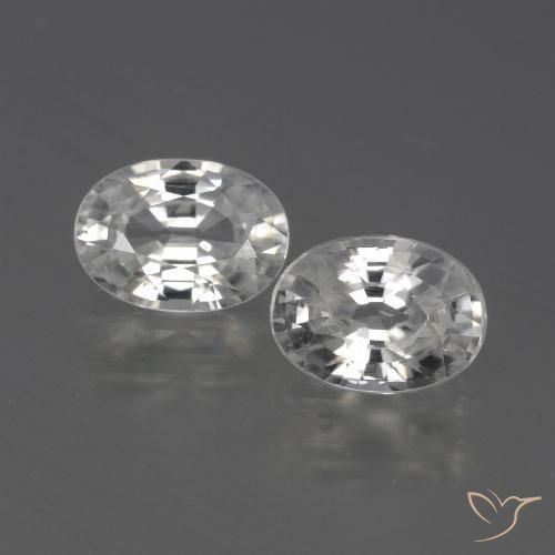 2.46ctw Natural branco quente Zircão, oval, VVS-VS