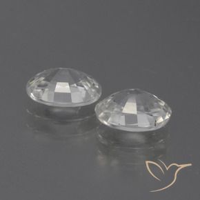 Pedras preciosas de Zircão branco quente natural de 2.46 ct, oval, VVS-VS