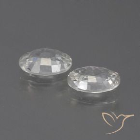 Pedras preciosas de Zircão Branco natural de 2.21 ct, oval, VS