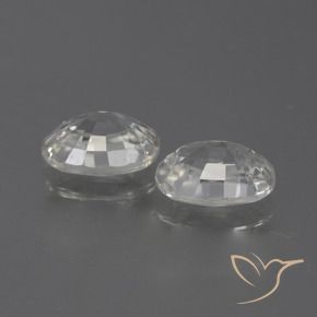Pedras preciosas de Zircão branco quente natural de 2.54 ct, oval, VS