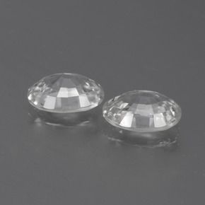Pedras preciosas de zircão branco natural de  ct, corte oval, VVS-VS