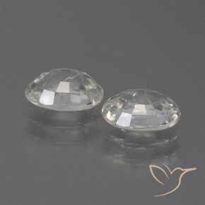 Pedras preciosas de Zircão branco quente natural de 2.45 ct, oval, VS