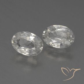 Pedras preciosas de Zircão branco quente natural de 2.21 ct, oval, VS