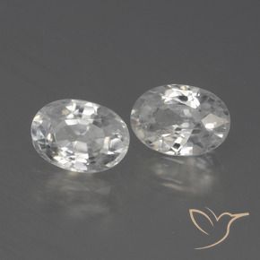 Pedras preciosas de Zircão Branco natural de 2.45 ct, oval, VS