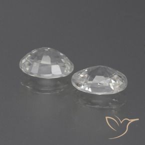 Pedras preciosas de Zircão Branco natural de 2.45 ct, oval, VS