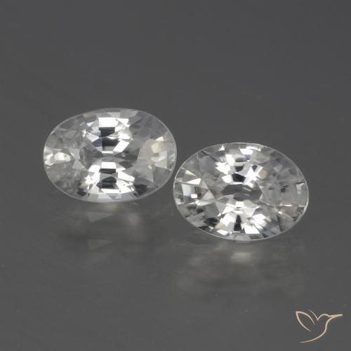 2.42ctw Natural branco quente Zircão, oval, VS