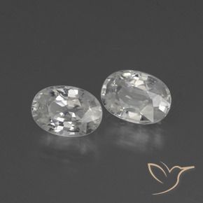 Pedras preciosas de Zircão Branco natural de 2.61 ct, oval, VS