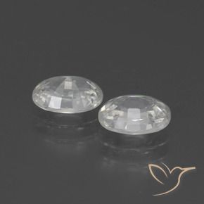 Pedras preciosas de Zircão Branco natural de 2.61 ct, oval, VS