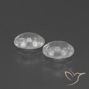 Pedras preciosas de Zircão Branco natural de 2.57 ct, oval, VS