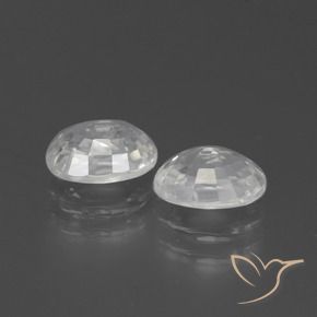 Pedras preciosas de Zircão Branco natural de 2.83 ct, oval, VS