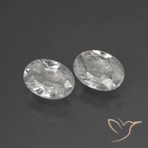 Pedras preciosas de Zircão Branco natural de 2.44 ct, oval, VS