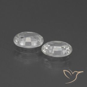 Pedras preciosas de Zircão Branco natural de 2.44 ct, oval, VS