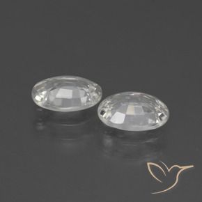 Pedras preciosas de Zircão Branco natural de 2.29 ct, oval, VS