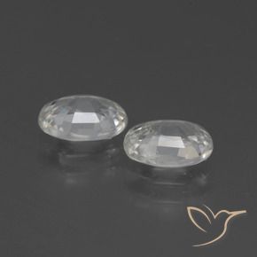 Pedras preciosas de Zircão Branco natural de 2.30 ct, oval, VS