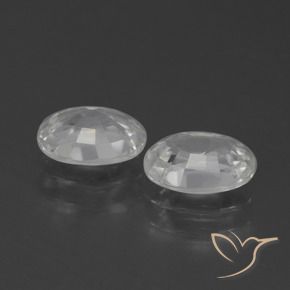 Pedras preciosas de Zircão Branco natural de 2.56 ct, oval, VVS