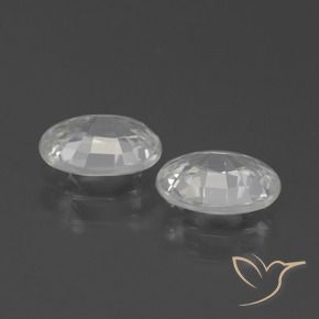 Pedras preciosas de Zircão Branco natural de 2.29 ct, oval, VVS