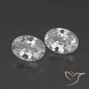Pedras preciosas de Zircão Branco natural de 2.23 ct, oval, VVS-VS