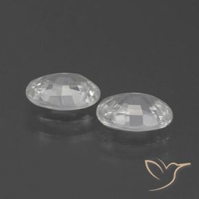 Pedras preciosas de Zircão Branco natural de 2.23 ct, oval, VVS-VS