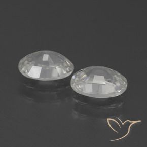 Pedras preciosas de Zircão branco quente natural de 2.44 ct, oval, VVS